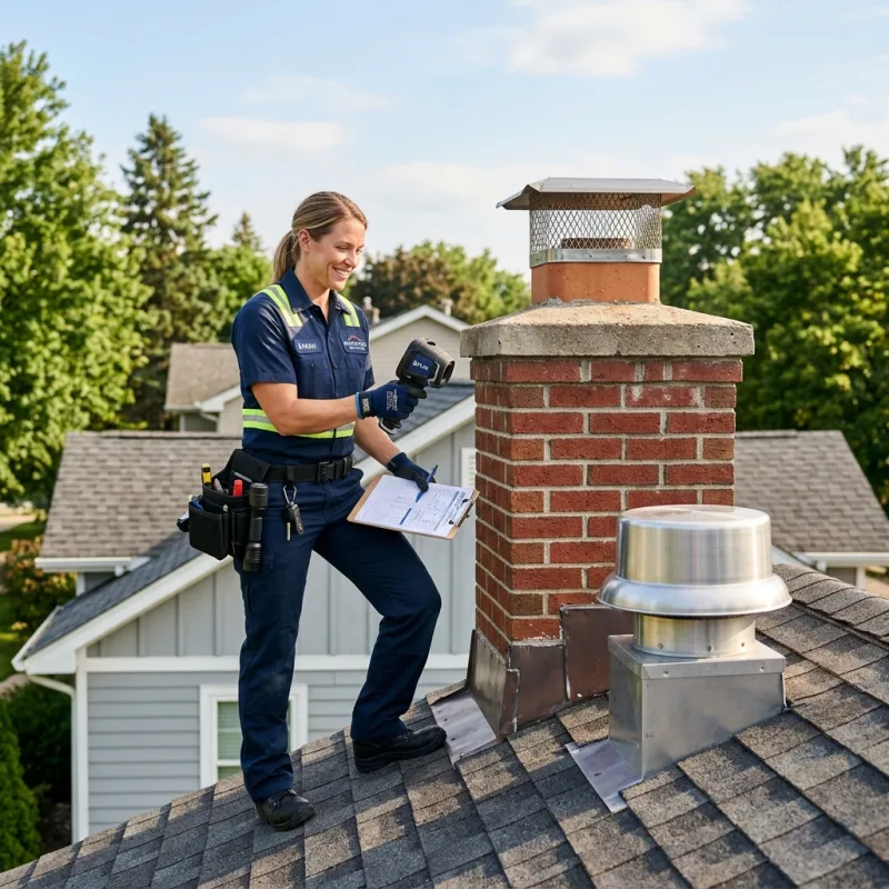 Technician inspecting a Bacchus Marsh roof cavity and ductwork for a dead bird